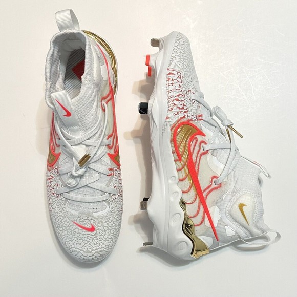 Nike Other - NIKE Alpha Huarache NXT Baseball Cleats Mens 11 Playoff Pack White Gold Crimson